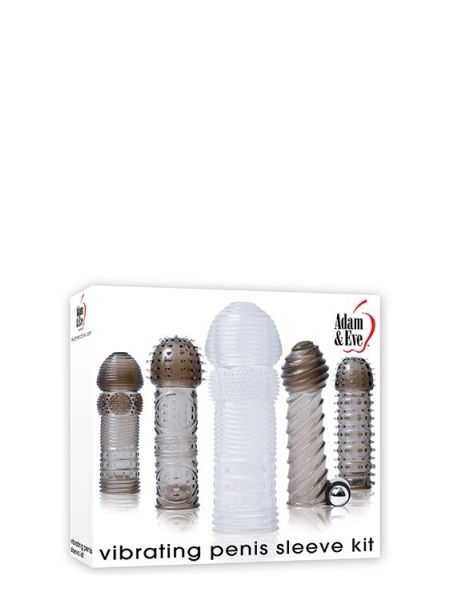 Zestaw-A&E VIBRATING PENIS SLEEVE KIT - 3